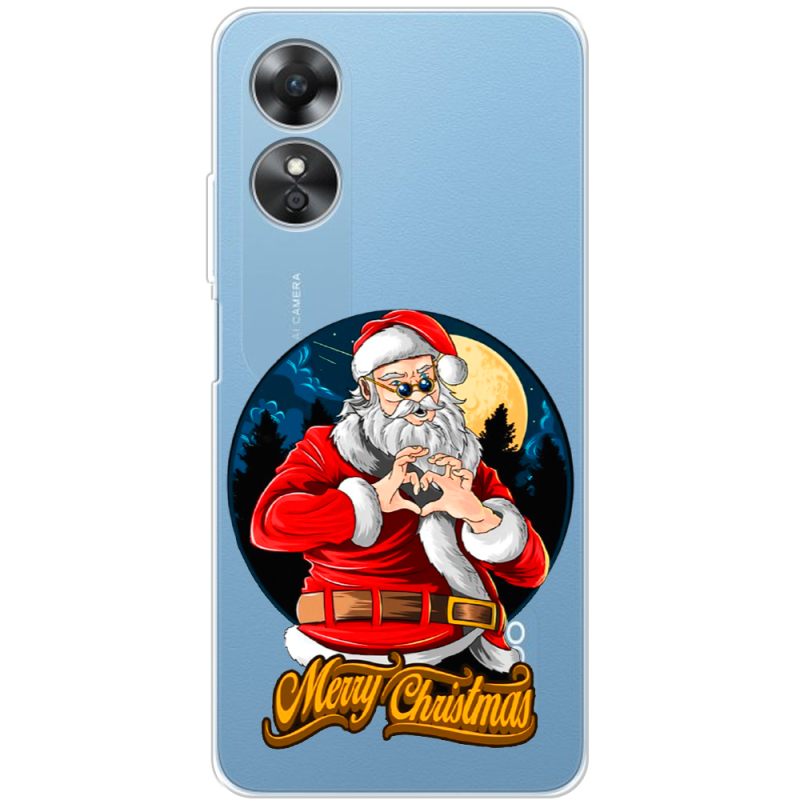 Прозрачный чехол BoxFace OPPO A17 Cool Santa