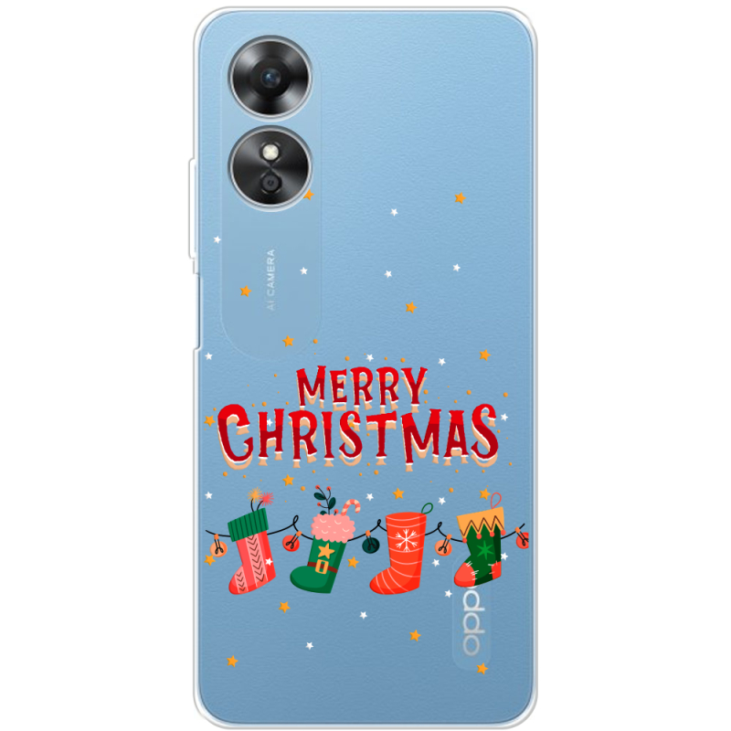 Прозрачный чехол BoxFace OPPO A17 Merry Christmas