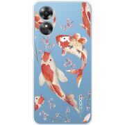 Прозрачный чехол BoxFace OPPO A17 Japanese Koi Fish