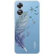 Прозрачный чехол BoxFace OPPO A17 Feather