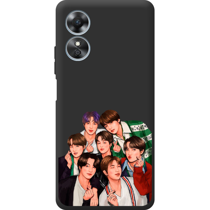 Черный чехол BoxFace OPPO A17 BTS