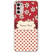 Чехол BoxFace Motorola G41 Именной Polka Dots