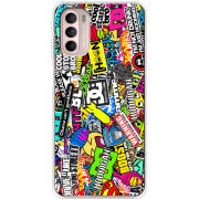 Чехол BoxFace Motorola G41 Multicolored Inscriptions