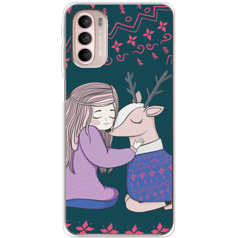 Чехол BoxFace Motorola G41 Girl and deer