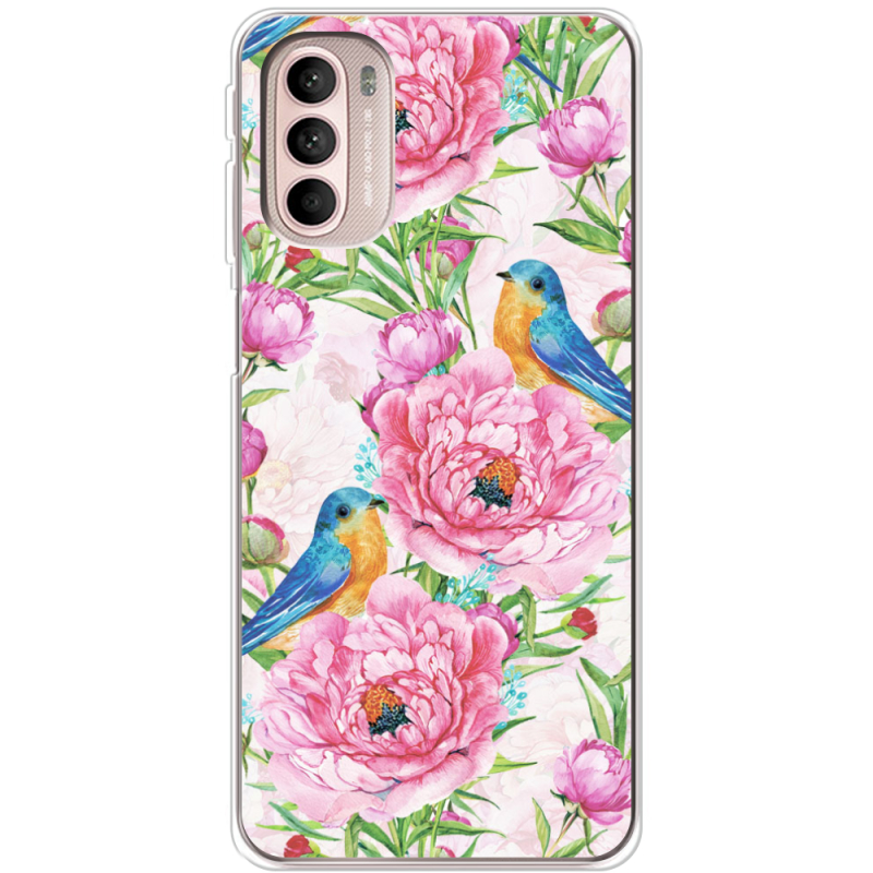 Чехол BoxFace Motorola G41 Birds and Flowers