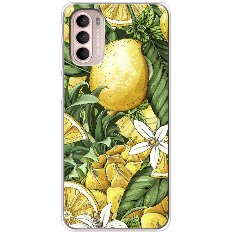 Чехол BoxFace Motorola G41 Lemon Pattern