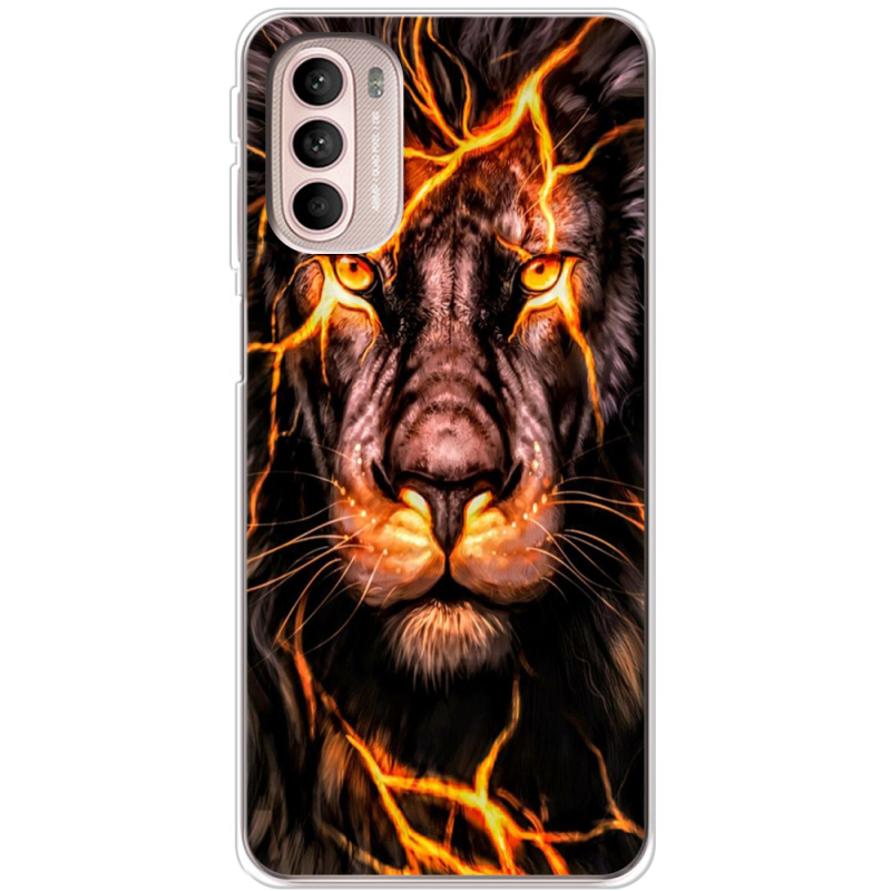 Чехол BoxFace Motorola G41 Fire Lion