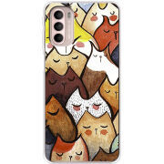 Чехол BoxFace Motorola G41 Sleepy Cats