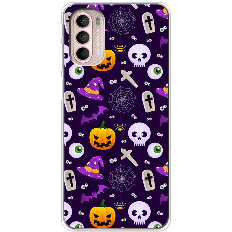 Чехол BoxFace Motorola G41 Halloween Purple Mood