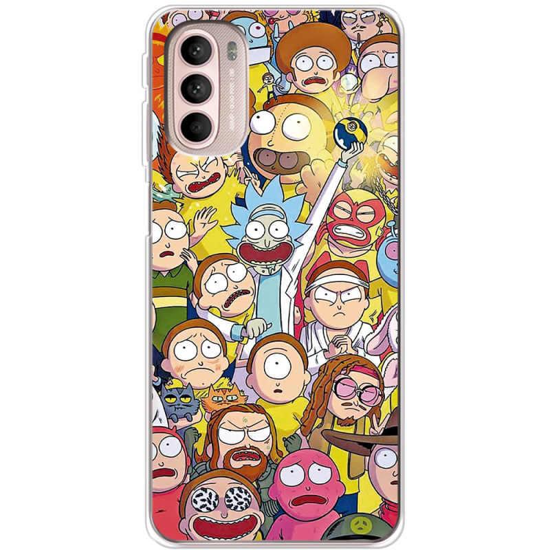 Чехол BoxFace Motorola G41 Rick and Morty