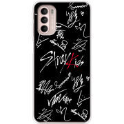 Чехол BoxFace Motorola G41 Stray Kids автограф