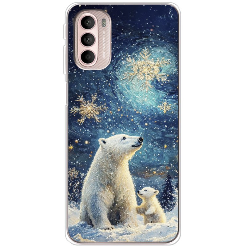 Чехол BoxFace Motorola G41 Північні ведмеді