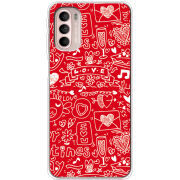 Чехол BoxFace Motorola G41 Happy Valentines