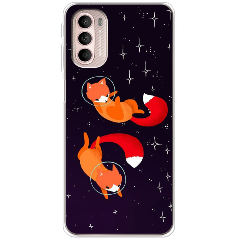 Чехол BoxFace Motorola G41 Fox-Astronauts