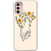 Чехол BoxFace Motorola G41 Flower Hands