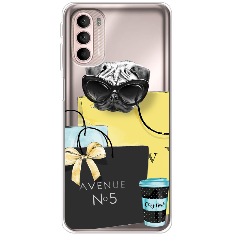 Прозрачный чехол BoxFace Motorola G41 Fashion Pug