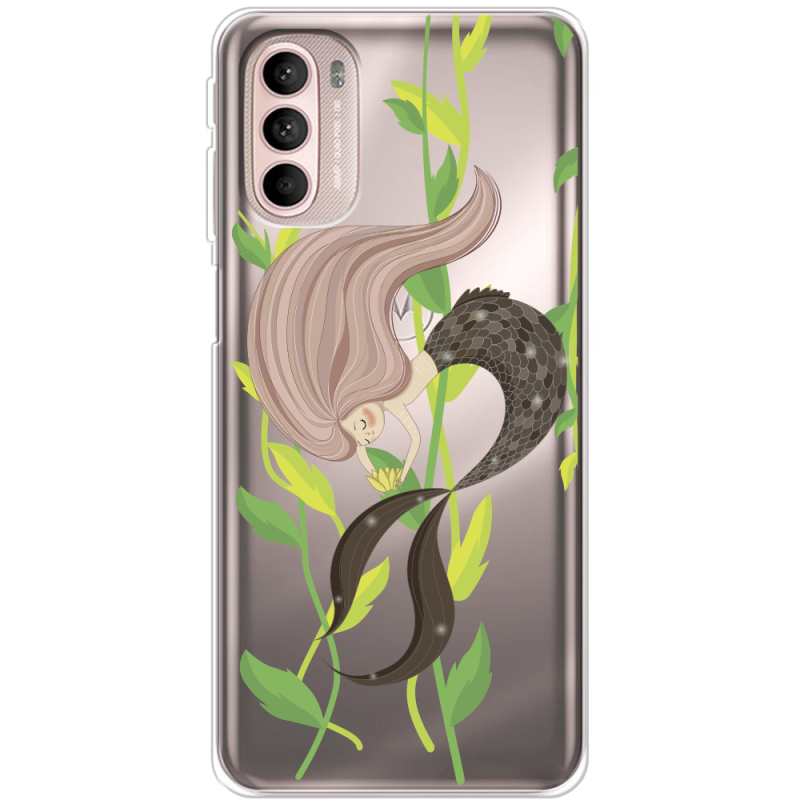 Прозрачный чехол BoxFace Motorola G41 Cute Mermaid