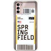 Прозрачный чехол BoxFace Motorola G41 Ticket Springfield