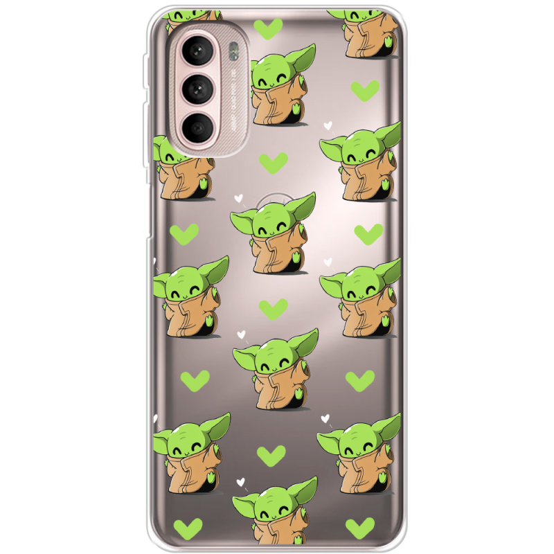 Прозрачный чехол BoxFace Motorola G41 Pattern Baby Yoda