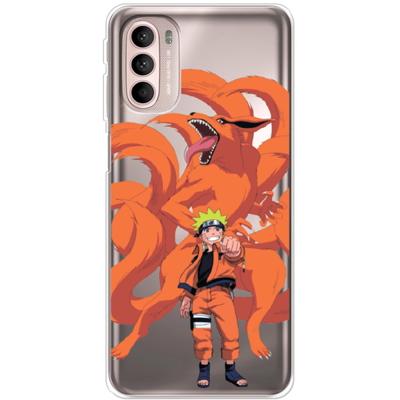 Прозрачный чехол BoxFace Motorola G41 Naruto and Kurama