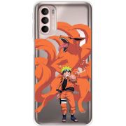 Прозрачный чехол BoxFace Motorola G41 Naruto and Kurama