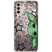 Прозрачный чехол BoxFace Motorola G41 Baby Yoda