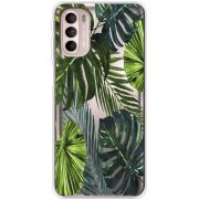 Прозрачный чехол BoxFace Motorola G41 Palm Tree