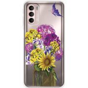 Прозрачный чехол BoxFace Motorola G41 My Bouquet