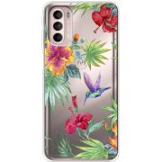 Прозрачный чехол BoxFace Motorola G41 Tropical