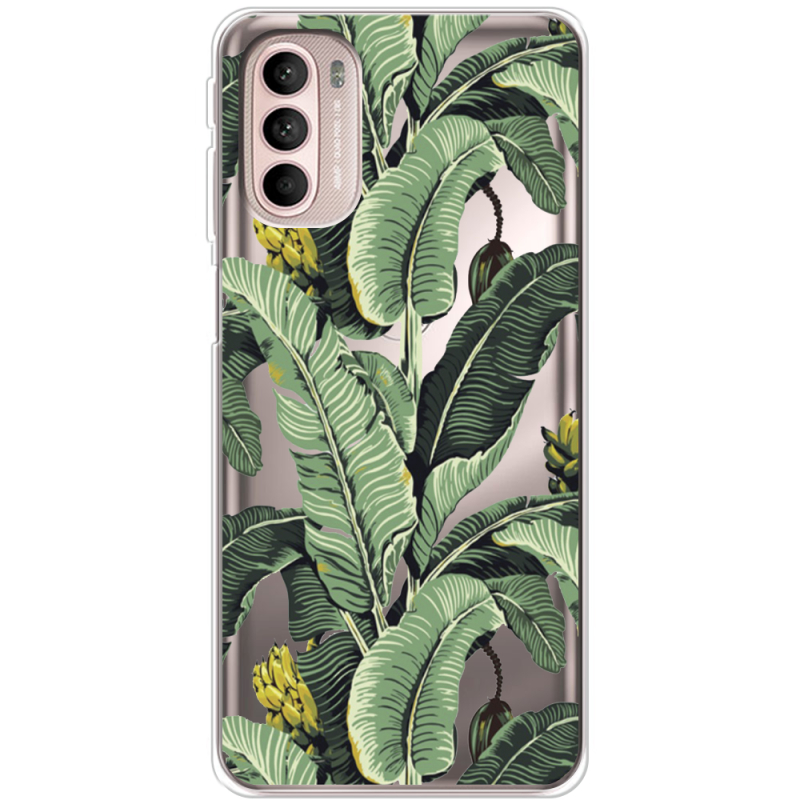 Прозрачный чехол BoxFace Motorola G41 Banana Leaves