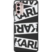 Черный чехол BoxFace Motorola G41 White Karl