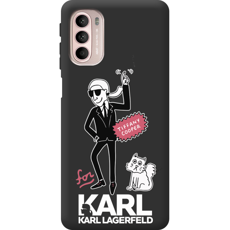 Черный чехол BoxFace Motorola G41 For Karl