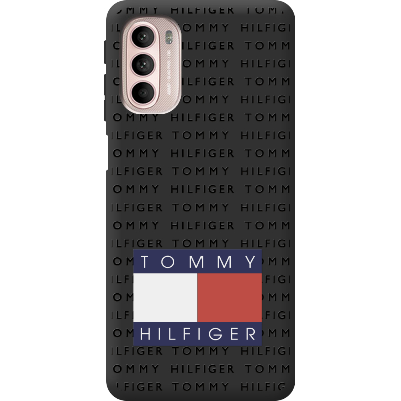 Черный чехол BoxFace Motorola G41 Tommy Print