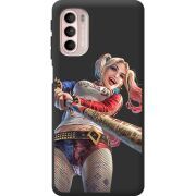 Черный чехол BoxFace Motorola G41 Happy Harley Quinn