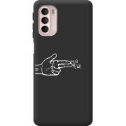 Черный чехол BoxFace Motorola G41 Pew Pew