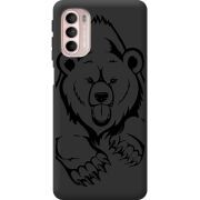 Черный чехол BoxFace Motorola G41 Grizzly Bear