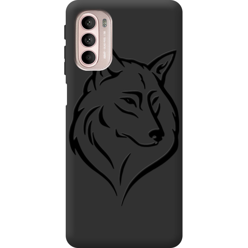 Черный чехол BoxFace Motorola G41 Wolf