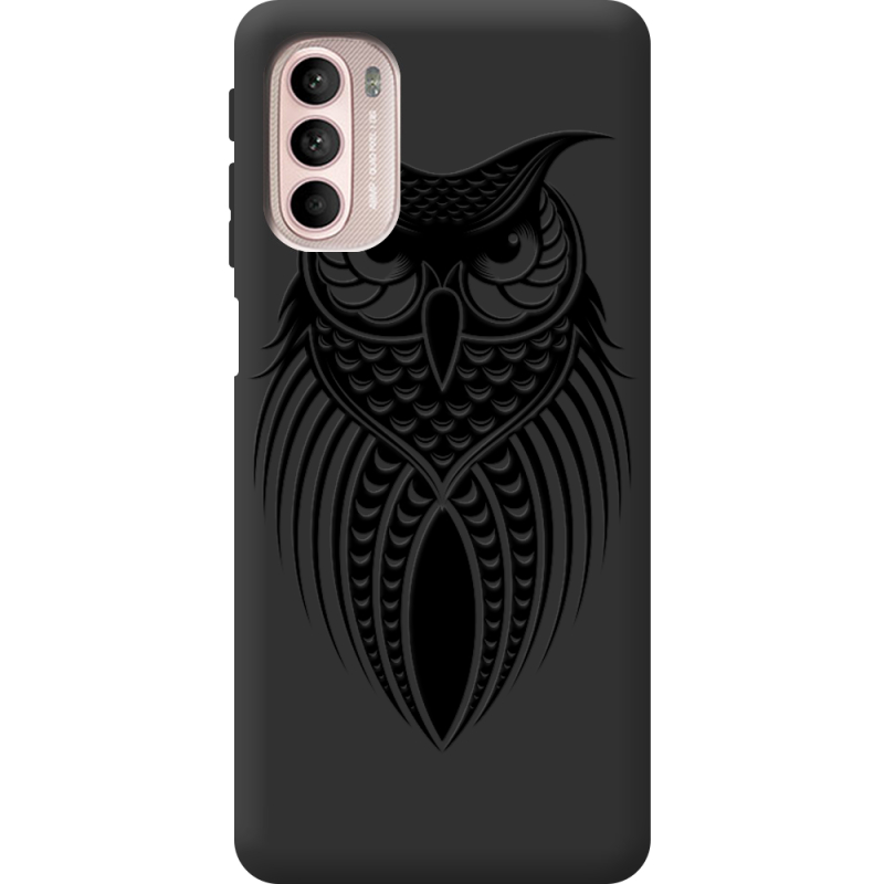 Черный чехол BoxFace Motorola G41 Owl