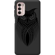 Черный чехол BoxFace Motorola G41 Owl