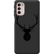 Черный чехол BoxFace Motorola G41 Deer