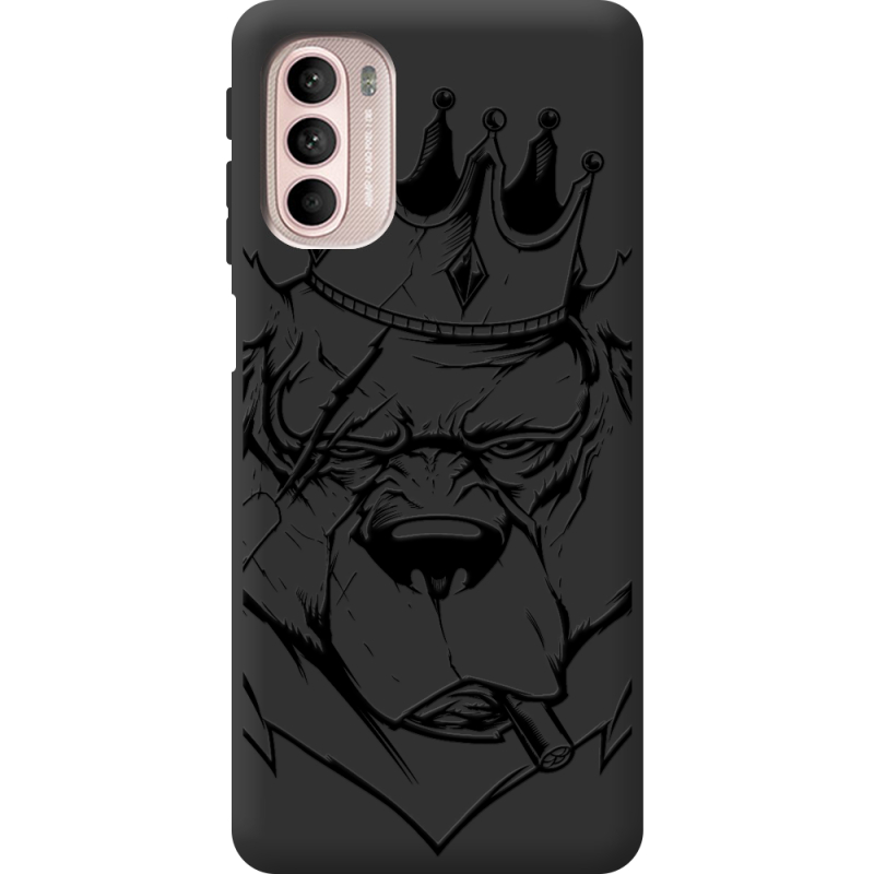 Черный чехол BoxFace Motorola G41 Bear King