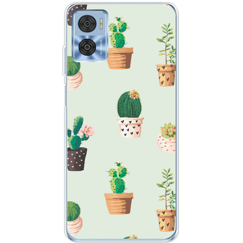 Чехол BoxFace Motorola E22/E22i L-green Cacti