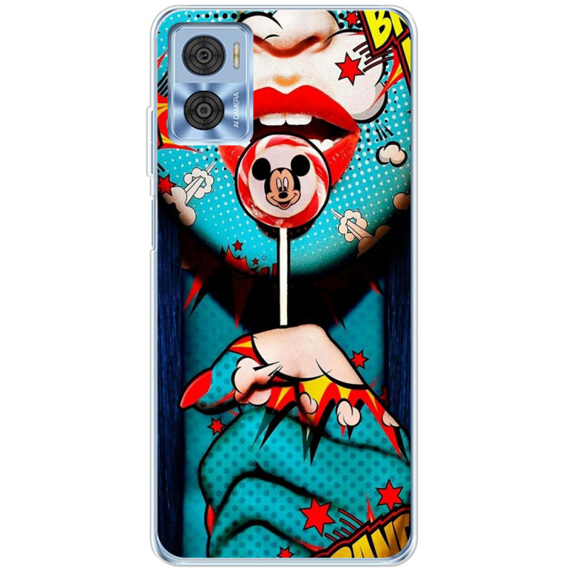 Чехол BoxFace Motorola E22/E22i Girl Pop Art