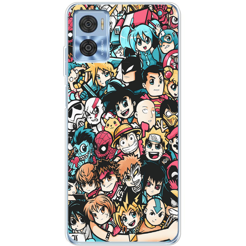 Чехол BoxFace Motorola E22/E22i Anime Stickers