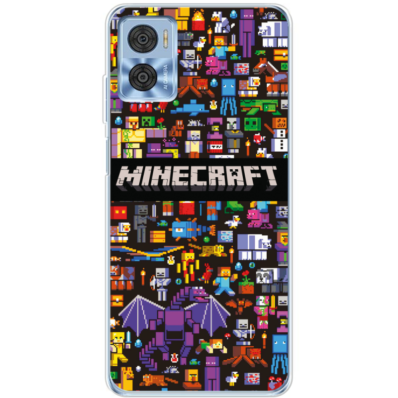 Чехол BoxFace Motorola E22/E22i Minecraft Mobbery