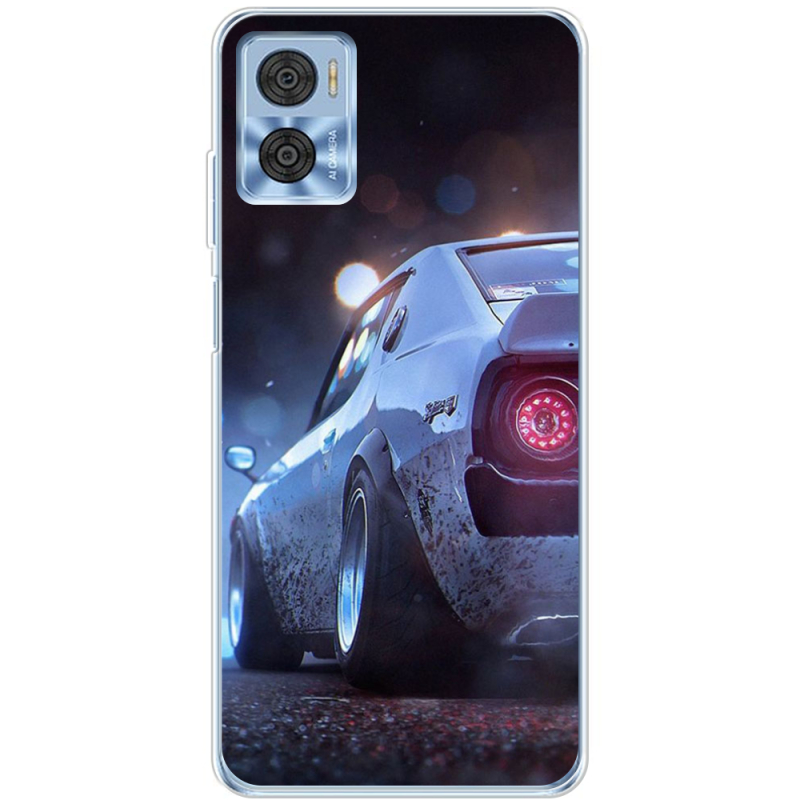 Чехол BoxFace Motorola E22/E22i Silver Car