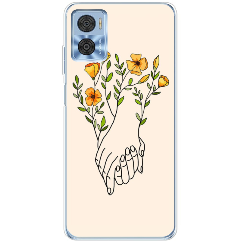 Чехол BoxFace Motorola E22/E22i Flower Hands