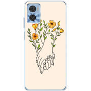 Чехол BoxFace Motorola E22/E22i Flower Hands