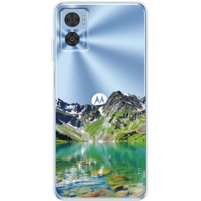 Прозрачный чехол BoxFace Motorola E22/E22i Green Mountain