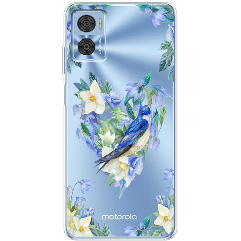 Прозрачный чехол BoxFace Motorola E22/E22i Spring Bird